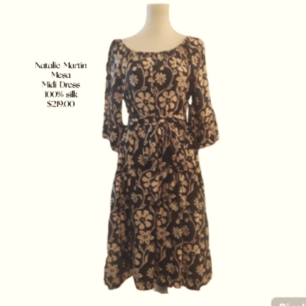 #415 Stunning Natalie Martin Mesa Silk Dress